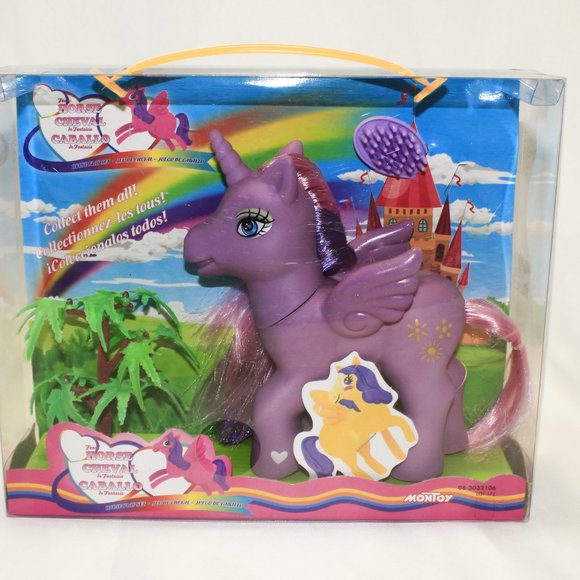 Montoy Fancy horse Cheval Unicorn Toy - Picture 1 of 8